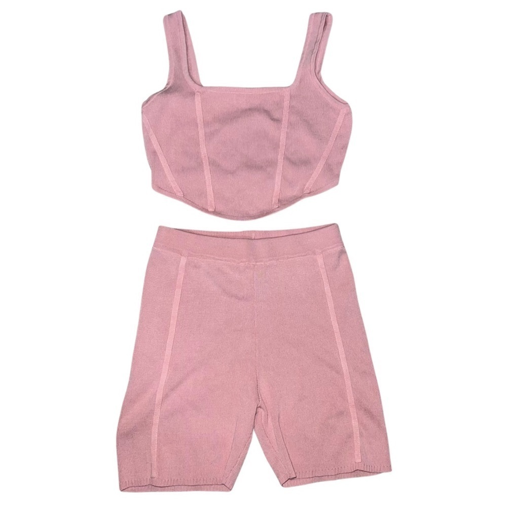 Immodel by HWA Los Angeles Pink Short and Cami Tank Set Size Med NWOT